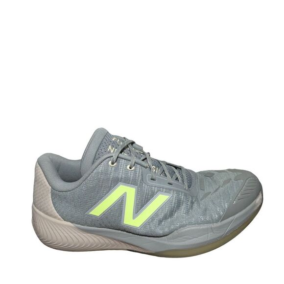 New Balance Light Gray Sneaker with Neon Yellow N Logo size 10 2E 996 main image 2